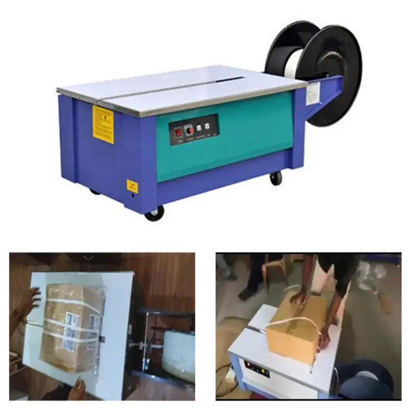 Heavy Duty 60 x 15 mm Semi Automatic Strapping Machine Low Table